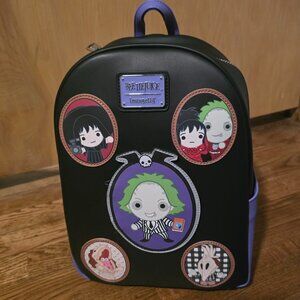 Loungefly Beetlejuice Character Frames Mini Backpack NWT